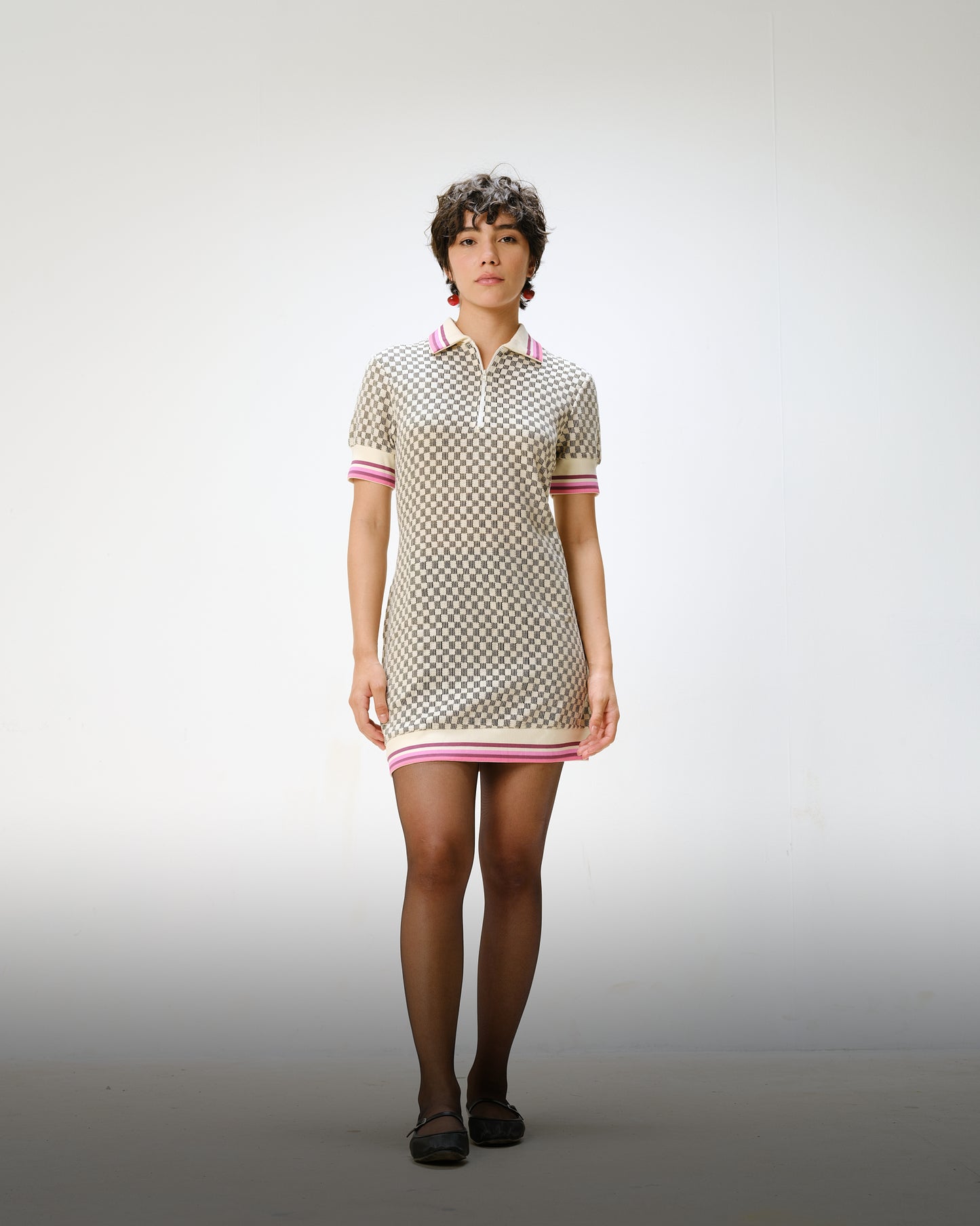 Pixel Pop Checkered Dress