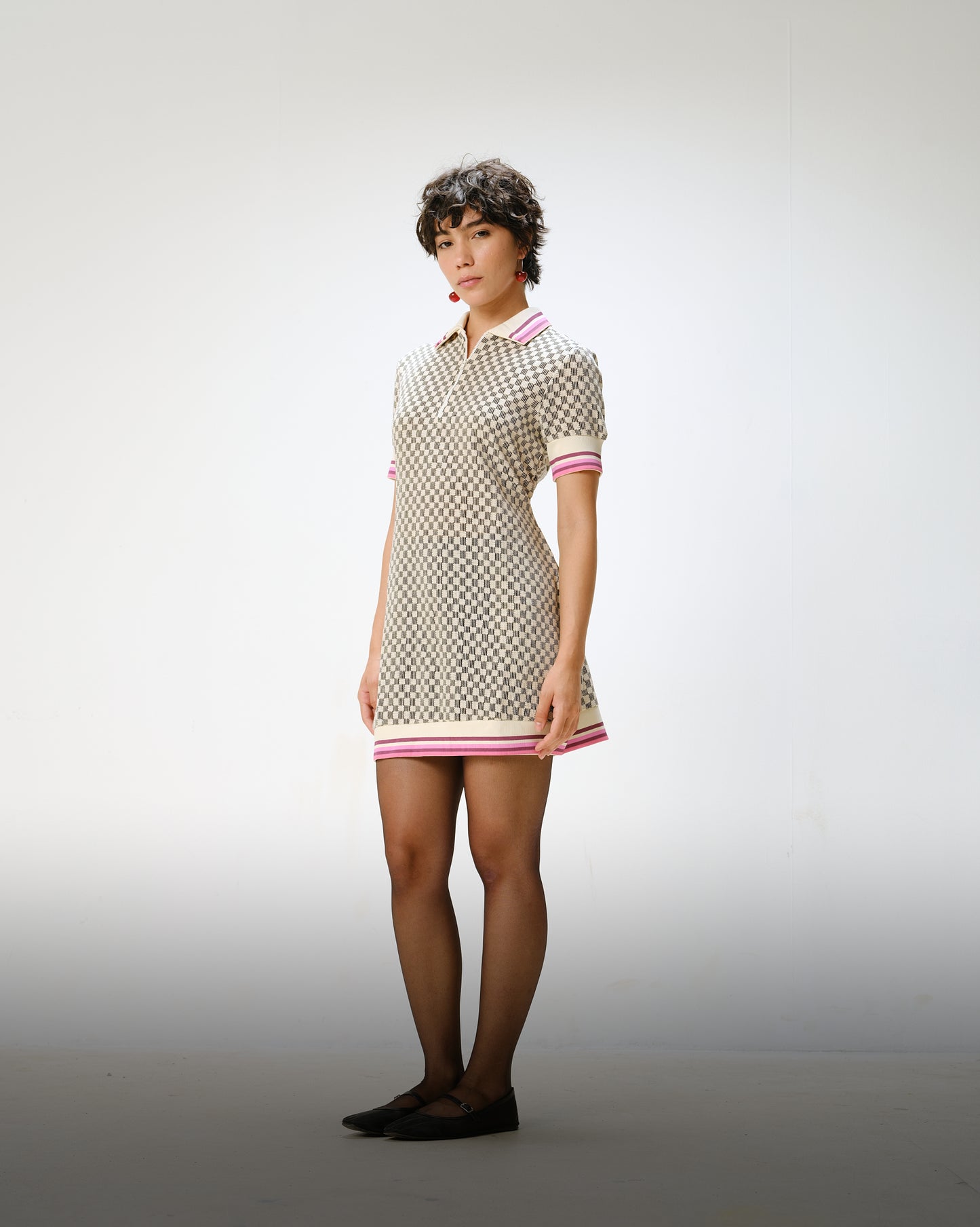 Pixel Pop Checkered Dress