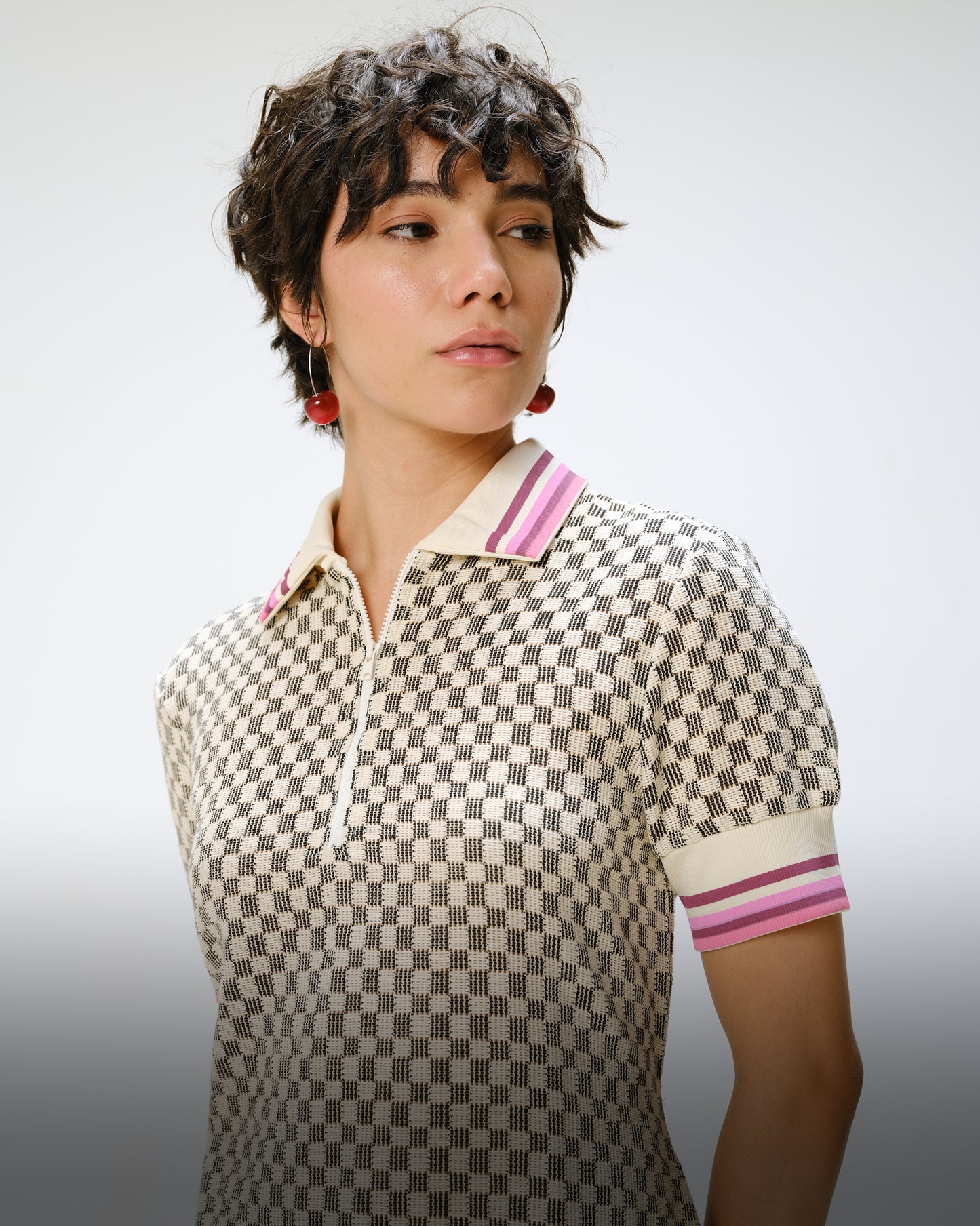 Pixel Pop Checkered Dress