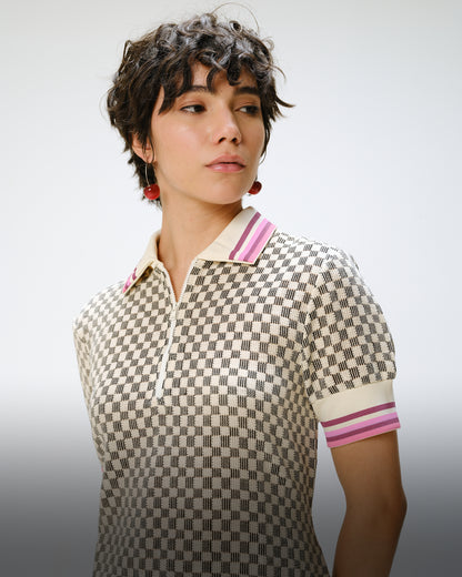Pixel Pop Checkered Dress