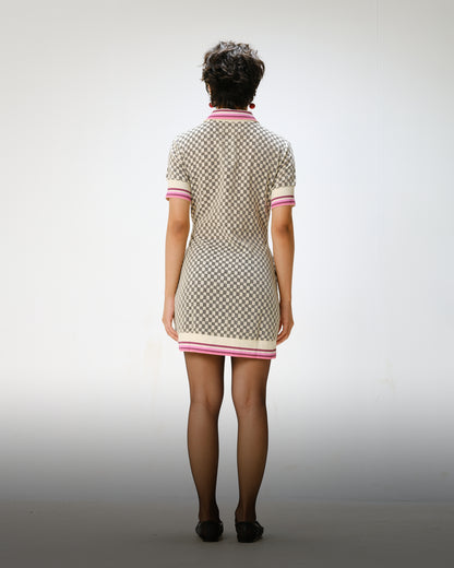 Pixel Pop Checkered Dress