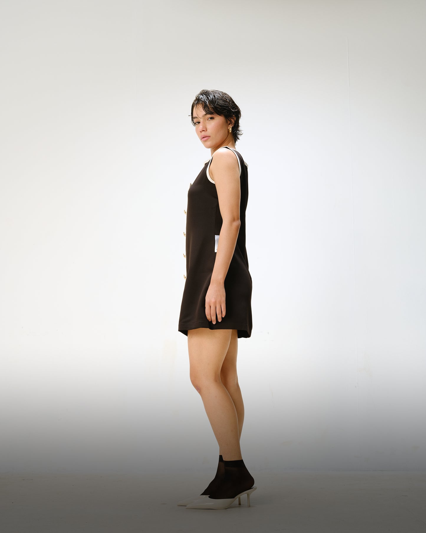 Black Bow Mini Dress