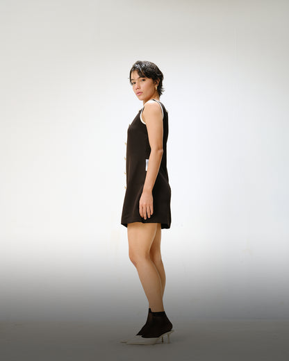 Black Bow Mini Dress