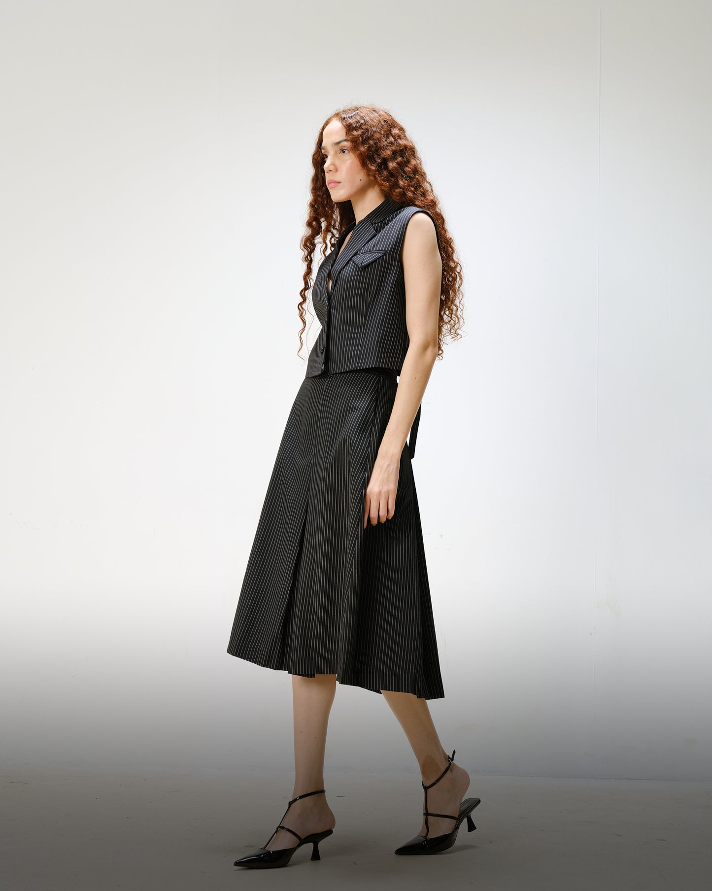 Pinstripe Notched Co-ord Set