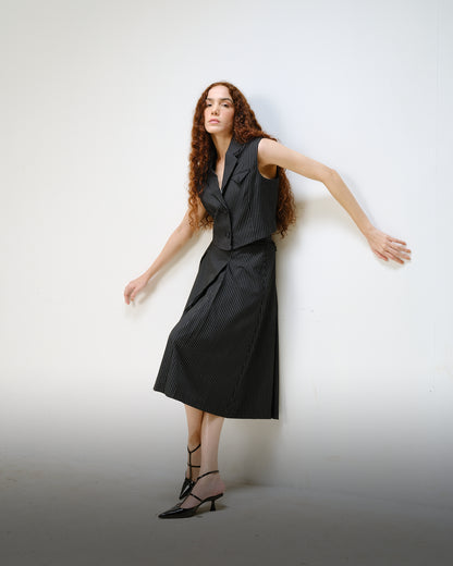 Pinstripe Notched Co-ord Set