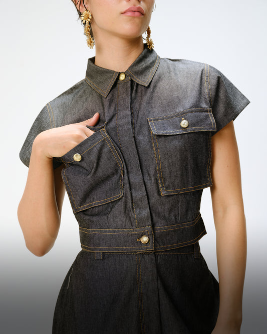 Black Brooklyn Top