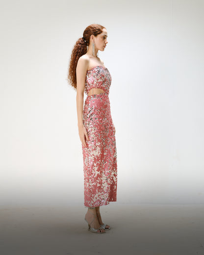 Pink Sequin Party Dress