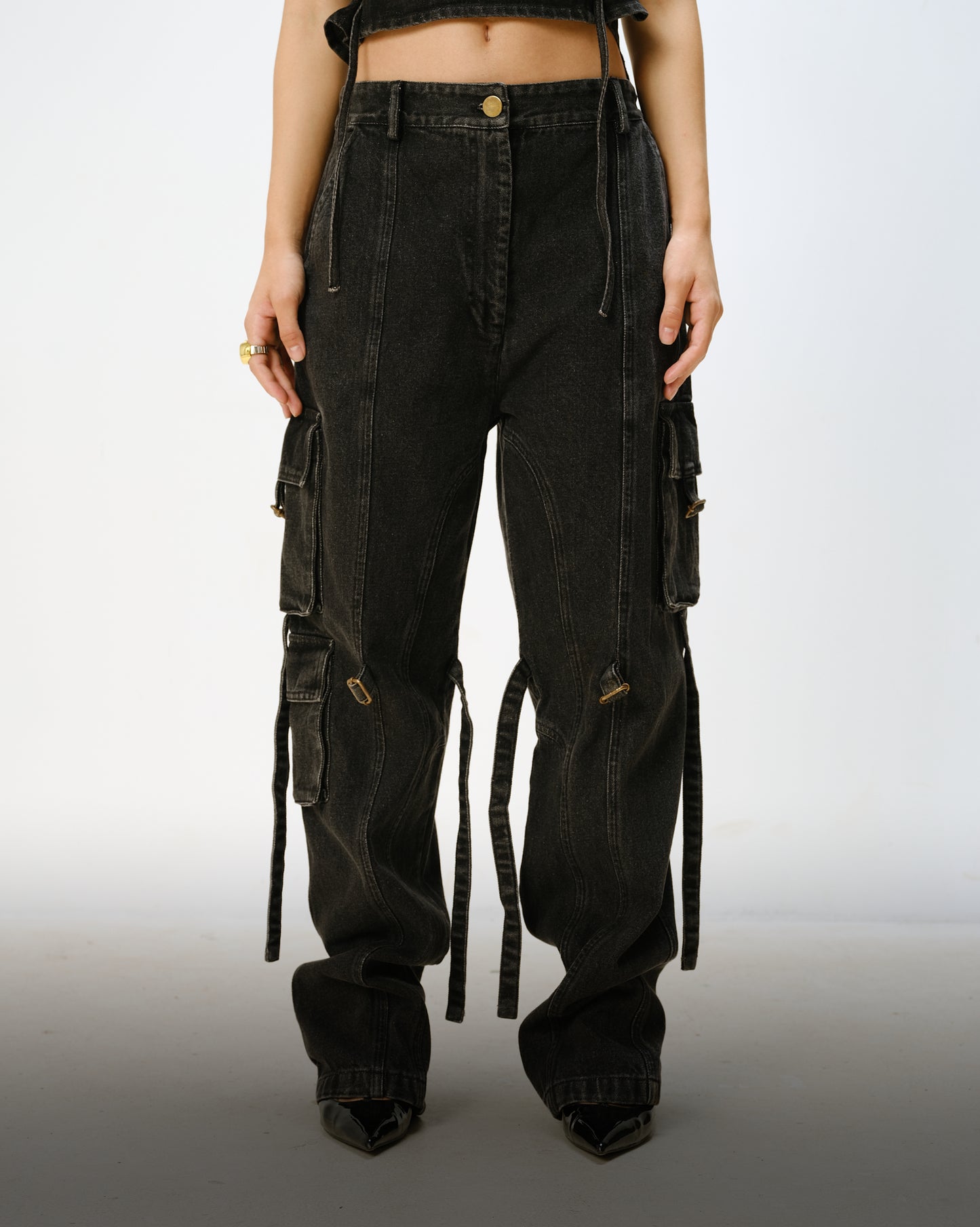 Black Denim Pants