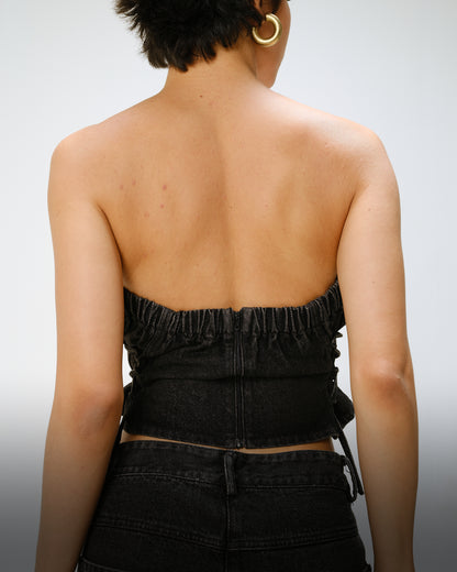 Black Denim Top